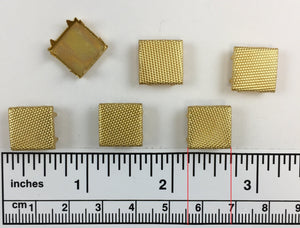 1000pcs Flat Seeded Brass Nailheads Square