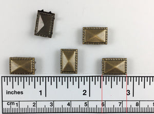 1000pcs 1068 Brass Nailhead Square