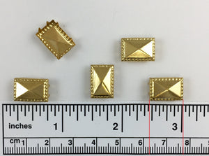 1000pcs 1068 Brass Nailhead Square