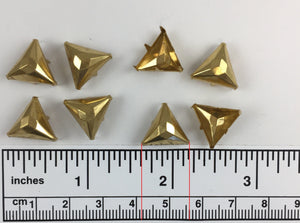 1000pcs 1076 Brass Nailheads Tri Ageles