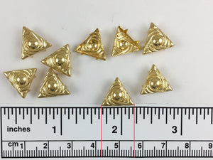 1000pcs 1077 Brass Nailheads Tri Angeles