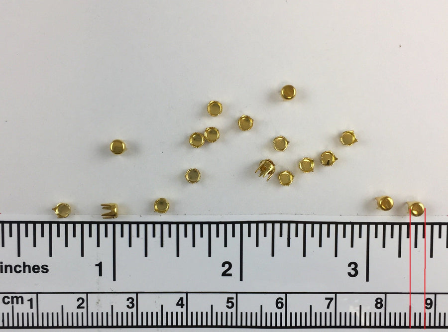 1000pcs Flat Brass Nailheads Round