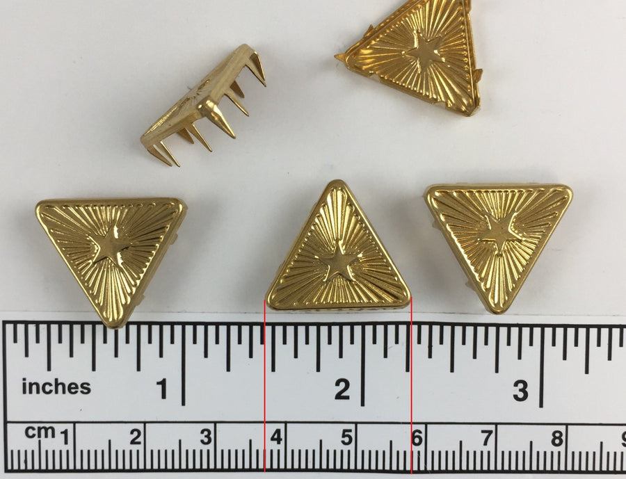 1000pcs 1188 Brass Nailheads Tri Angeles