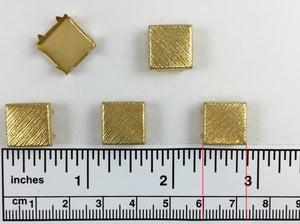 1000pcs Flat Bark Brass Nailheads Square