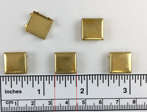 1000pcs Flat Brass Nailheads Square