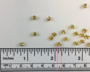 1000pcs Flat Brass Nailheads Round
