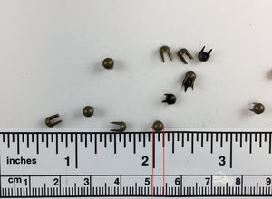 1000pcs pearl Brass Nailheads Round