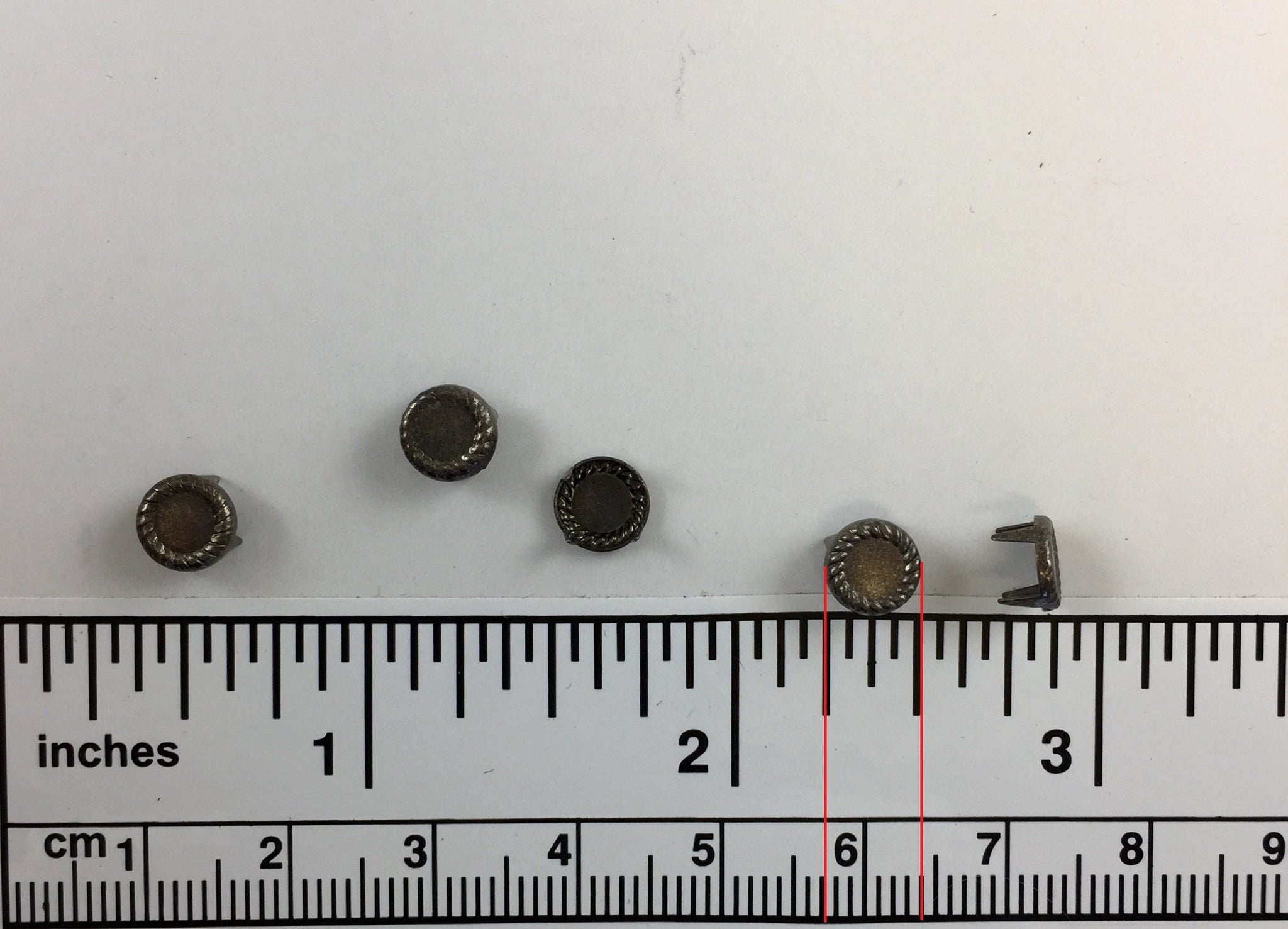 1000pcs Mirror Brass Nailheads Round