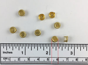 1000pcs Mirror Brass Nailheads Round