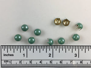 1000pcs pearl Brass Nailheads Round