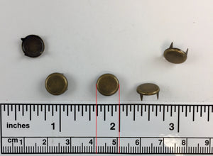1000pcs Flat Brass Nailheads Round