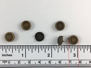 1000pcs Mirror Brass Nailheads Round