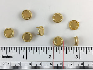 1000pcs Mirror Brass Nailheads Round