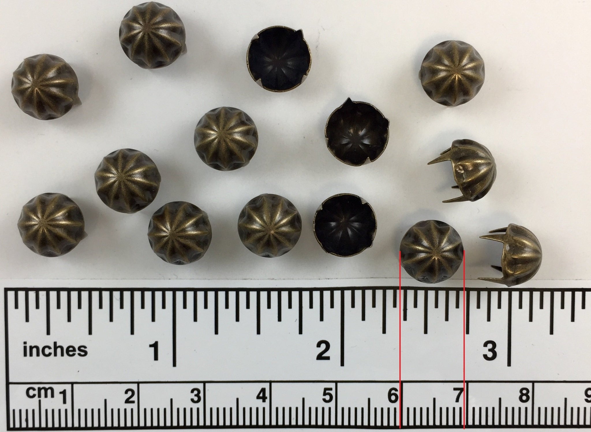 1000pcs Parachute Brass Nailheads Round