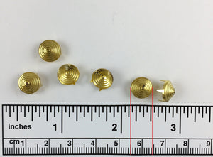 1000pcs Spiral Brass Nailheads Round