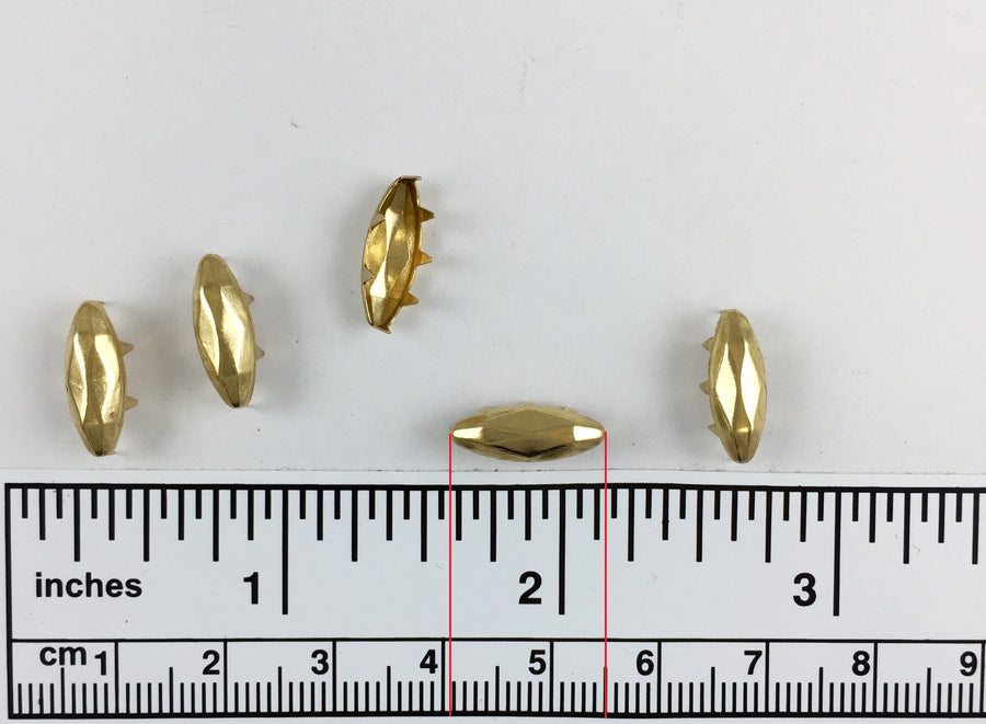 1000pcs 452 Brass Nailheads Navette