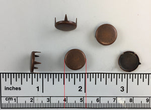 1000pcs Flat Brass Nailheads Round