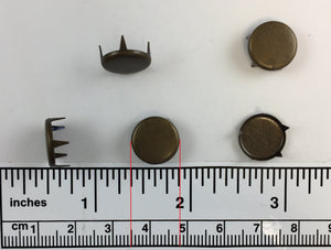 1000pcs Flat Brass Nailheads Round
