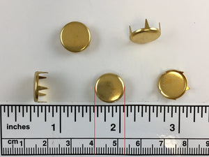 1000pcs Flat Brass Nailheads Round