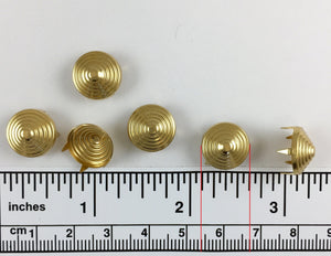 1000pcs Spiral Brass Nailheads Round