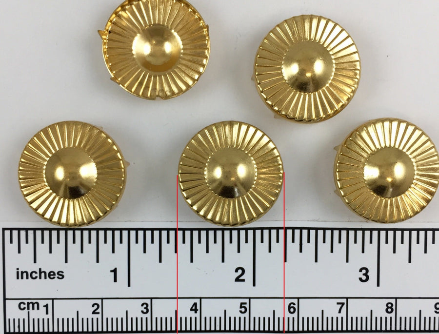 144pcs Bullseye Brass Nailheads Round