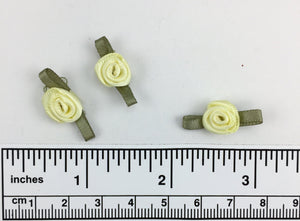 Hand sewn polyester ribbon rosette