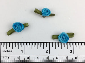 Hand sewn polyester ribbon rosette