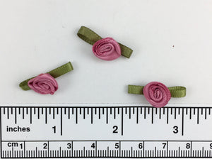 Hand sewn polyester ribbon rosette