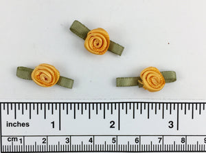 Hand sewn polyester ribbon rosette