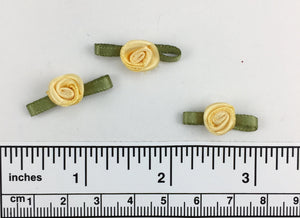 Hand sewn polyester ribbon rosette