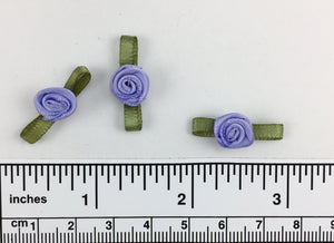 Hand sewn polyester ribbon rosette