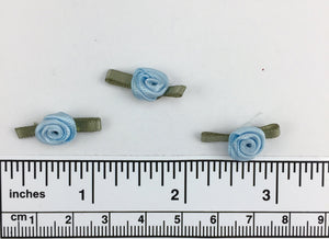 Hand sewn polyester ribbon rosette