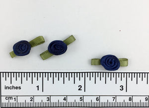 Hand sewn polyester ribbon rosette