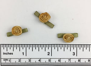 Hand sewn polyester ribbon rosette