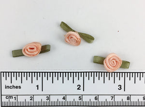 Hand sewn polyester ribbon rosette
