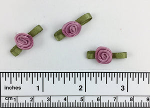 Hand sewn polyester ribbon rosette