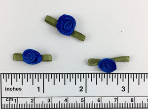 Hand sewn polyester ribbon rosette