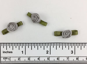 Hand sewn polyester ribbon rosette