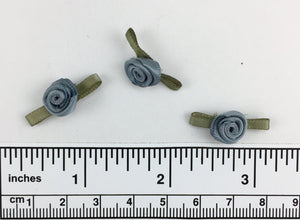 Hand sewn polyester ribbon rosette