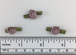 Hand sewn polyester ribbon rosette