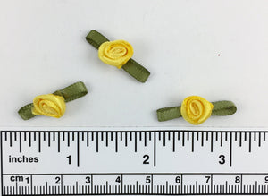 Hand sewn polyester ribbon rosette